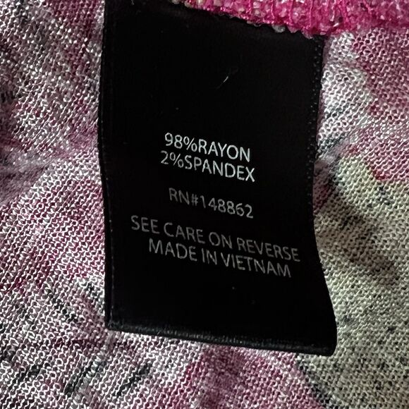 Torrid Dress Womens Sz 10-12 Pink Blue Paisley Tigers Buttons Boho Chic No Belt - Picture 11 of 13